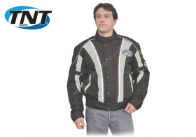 Blouson moto noir et gris