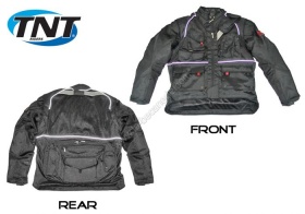 Blouson moto noir five in one