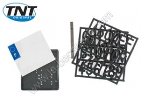Plaque immatriculation 2 roues homologu�e (14x13 cm)