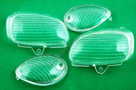 Cabochons clignotant blancs (x4) ovetto n�os