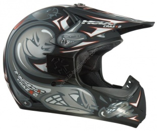 Casque Cross Hebo Crazx Noir