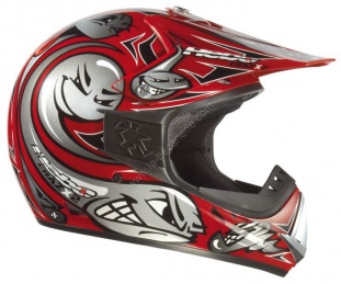 Casque Cross Hebo Crazx Rouge