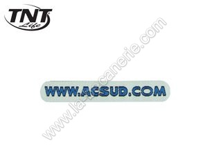 Autocollant Logo ACSUD.COM Encollage Arrière
