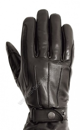 Paire gants Moto OJ Hiver cuir noir Mister