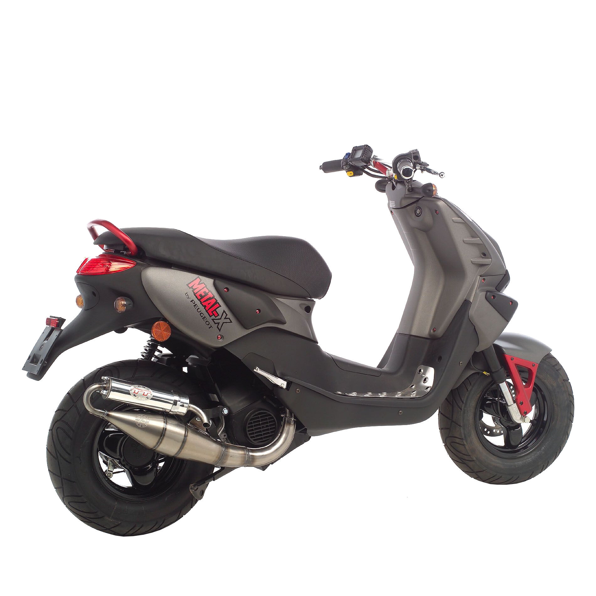 Pot déchappement scooter Leovince Hand Made TT pour Peugeot Metal-X 5