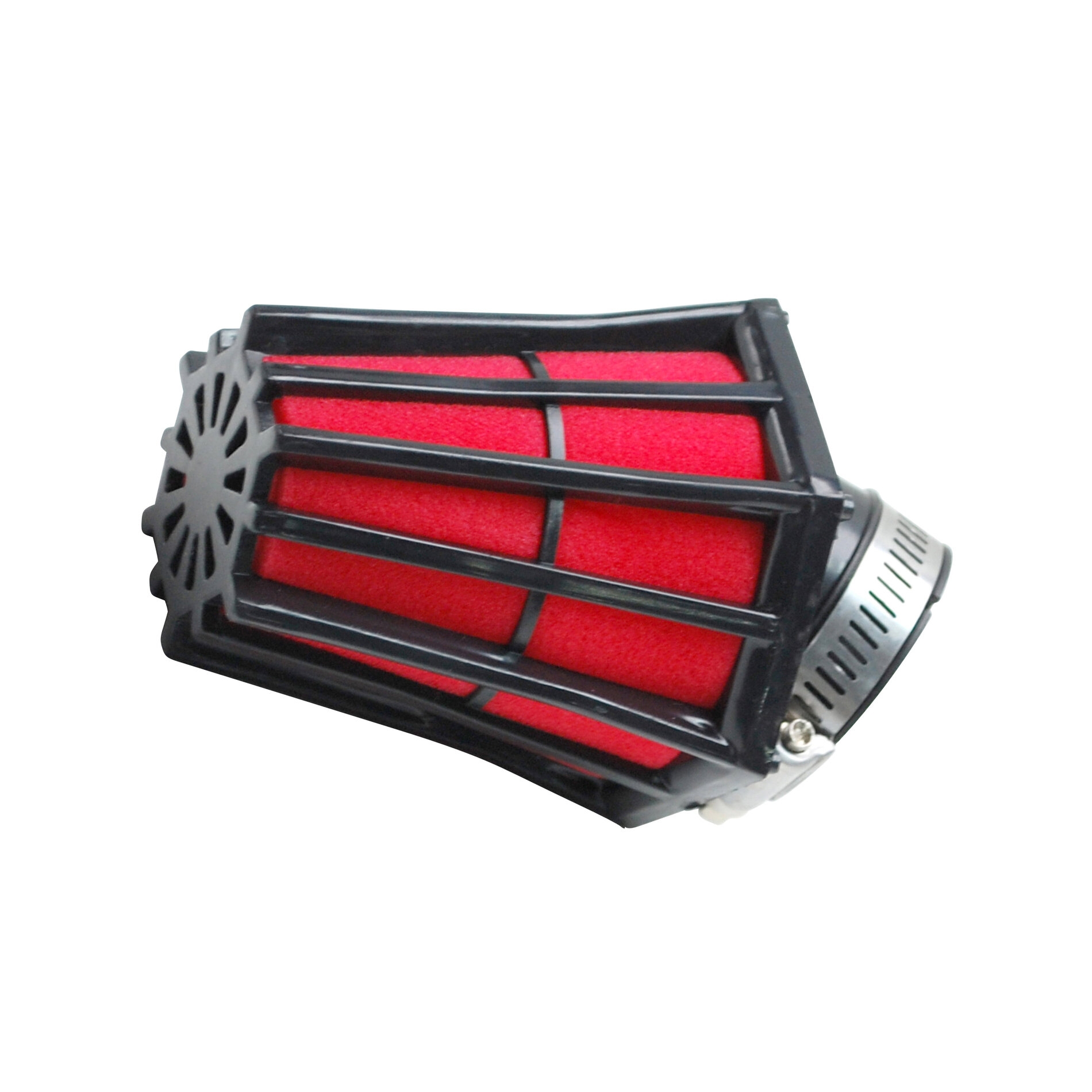 Filtre à Air Tun'R D28-35 Hexagonal Coude 45 Noir Mousse Rouge