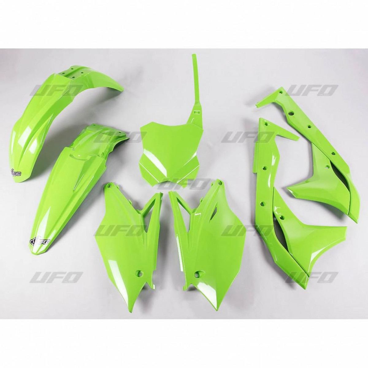 Kit plastique UFO Kawasaki 250 KX-F 2017 vert (vert KX)