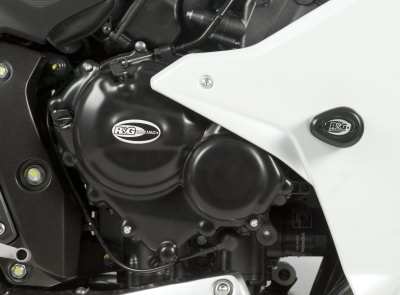 Couvre carter droit (embrayage) R&G Racing noir Honda CBR 600 F 11-13