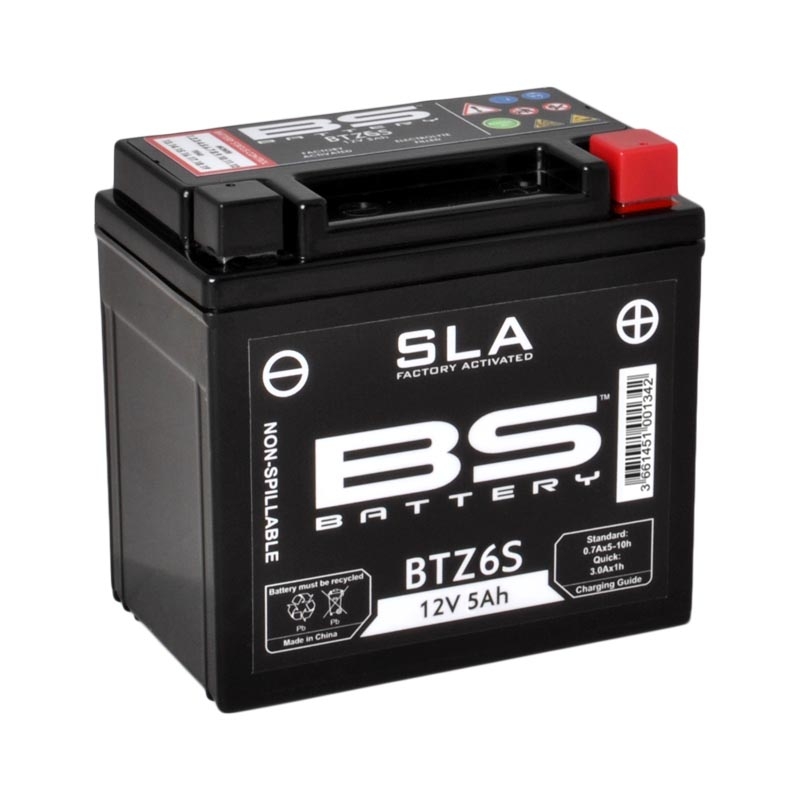 Batterie BS BTZ6S sans entretien activée usine