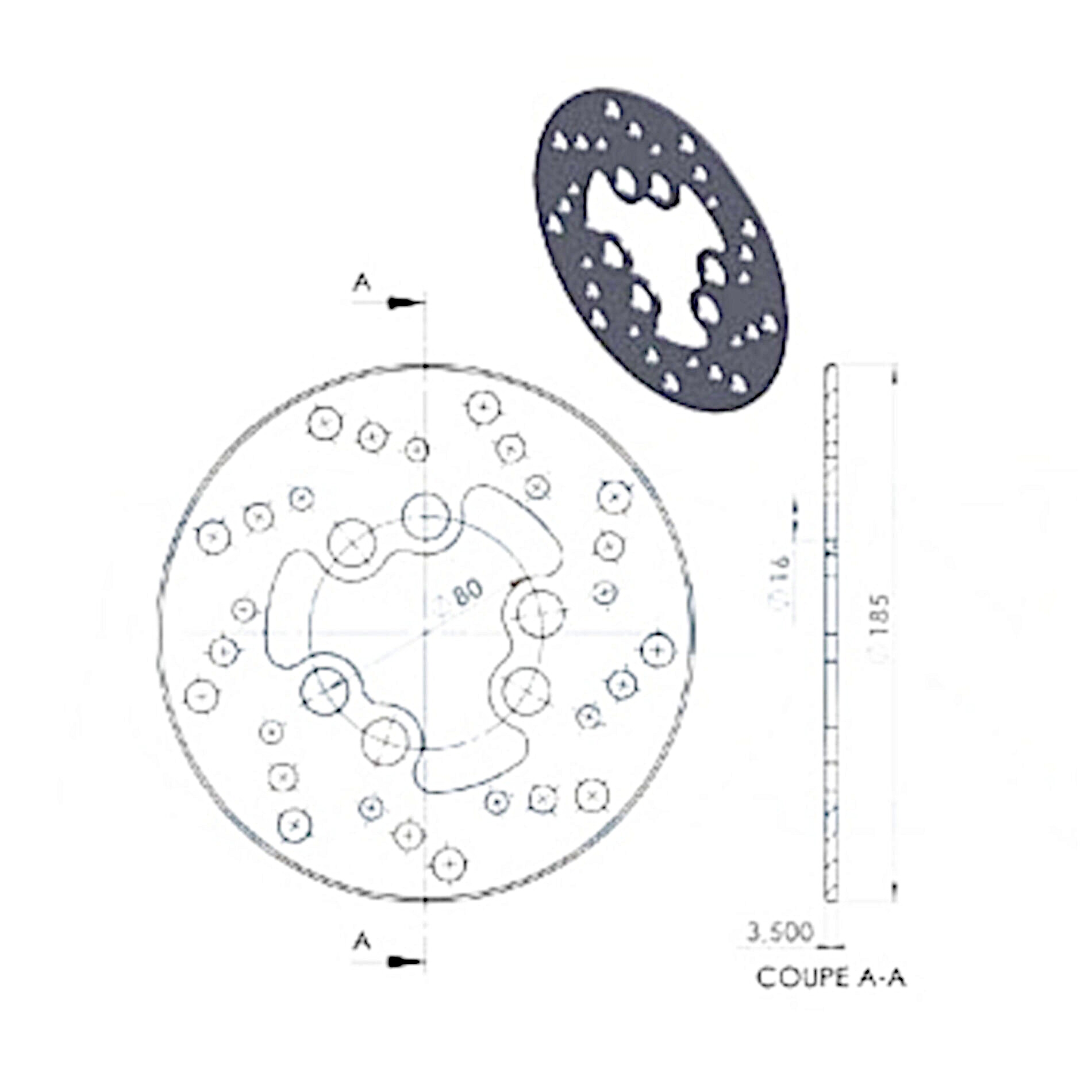 Disque de frein NG Brake Disc D.185 Suzuki - 117