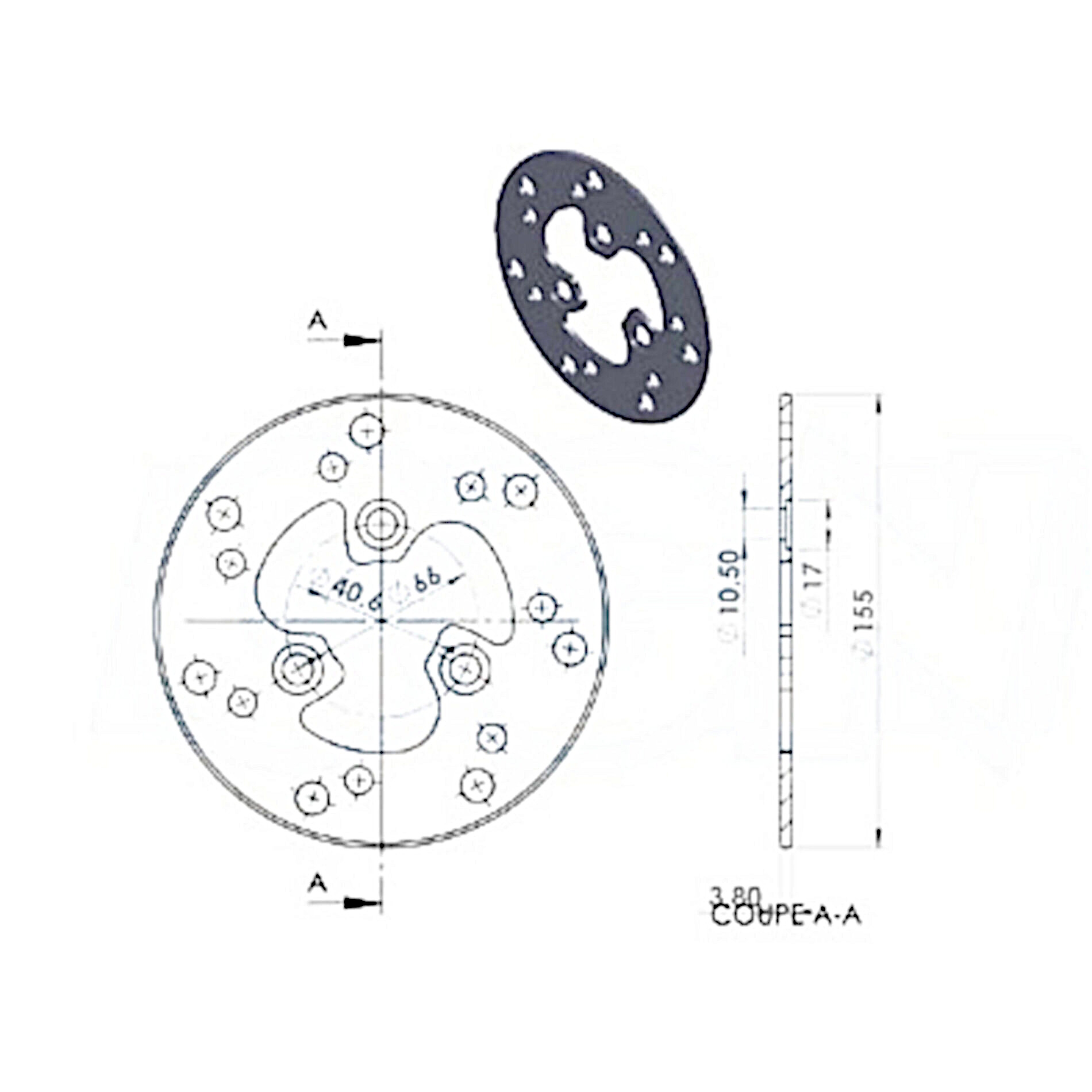 Disque de frein NG Brake Disc D.155 - 406