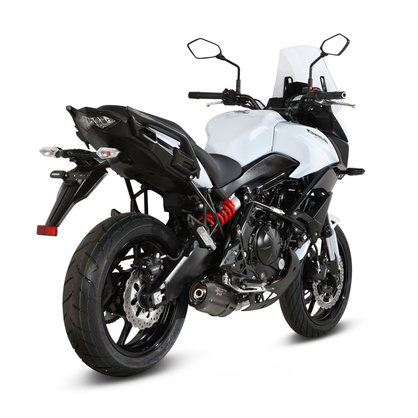 Ligne complète inox homologuée MIVV Suono acier noir Kawasaki Versys 6