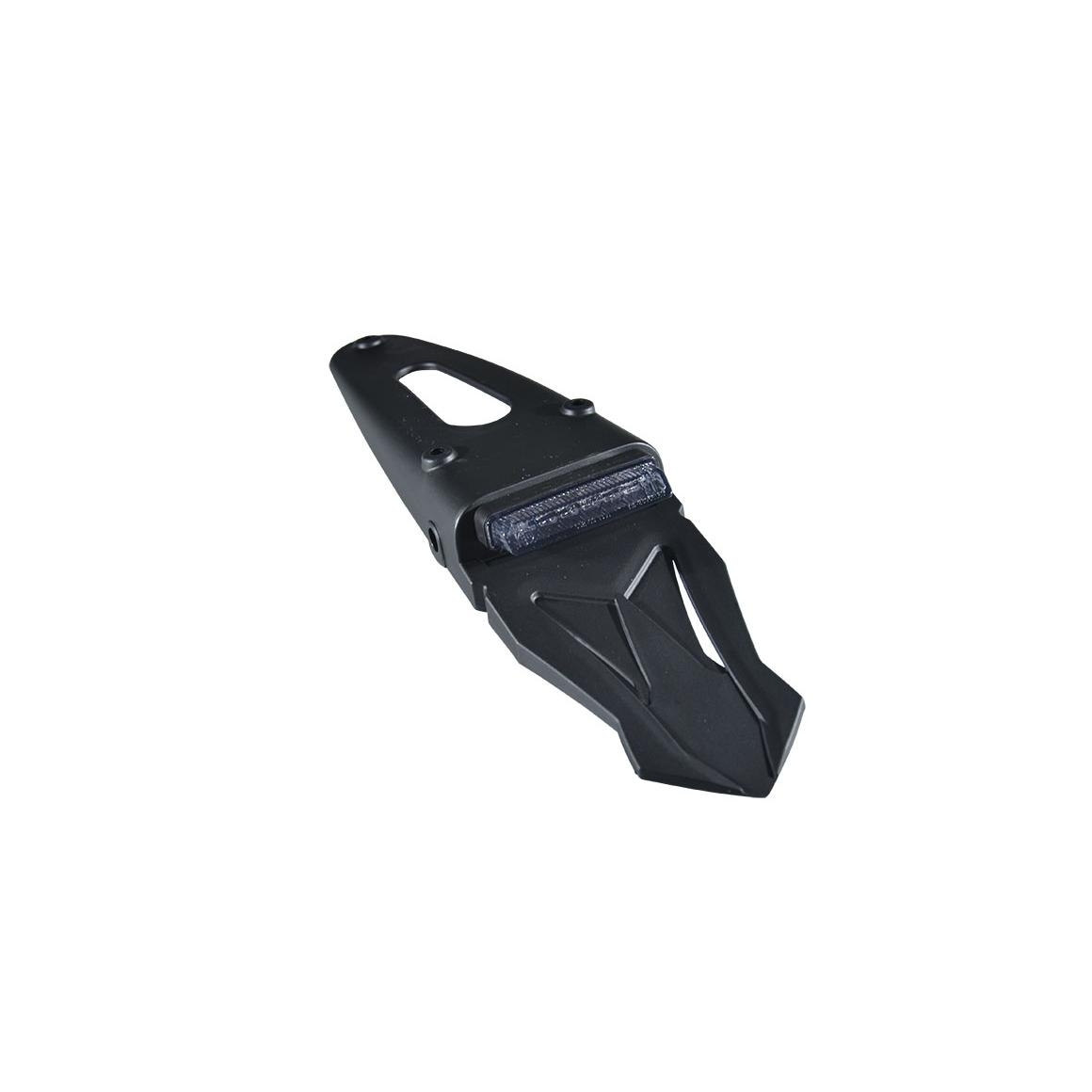 Bavette avec feu arrière fumé intégré 6 LED