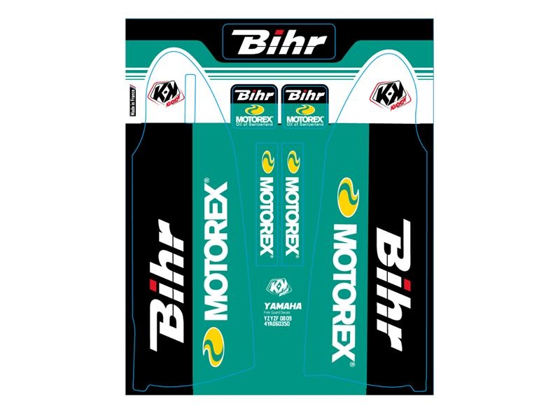 Kit de déco de fourche Kutvek Bihr/Motorex Yamaha YZ-YZF