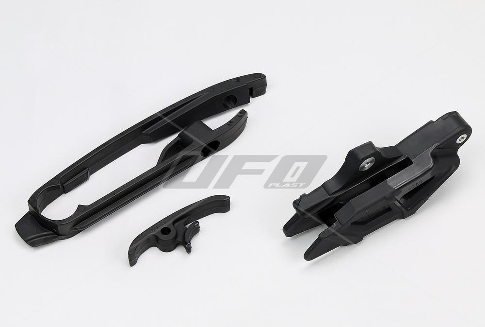 Kit patin et guide de chaîne UFO Husqvarna 250 FC 14-16 noir