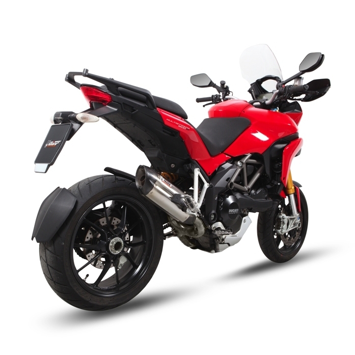 Silencieux MIVV Suono inox / casquette carbone Ducati Multistrada 1200