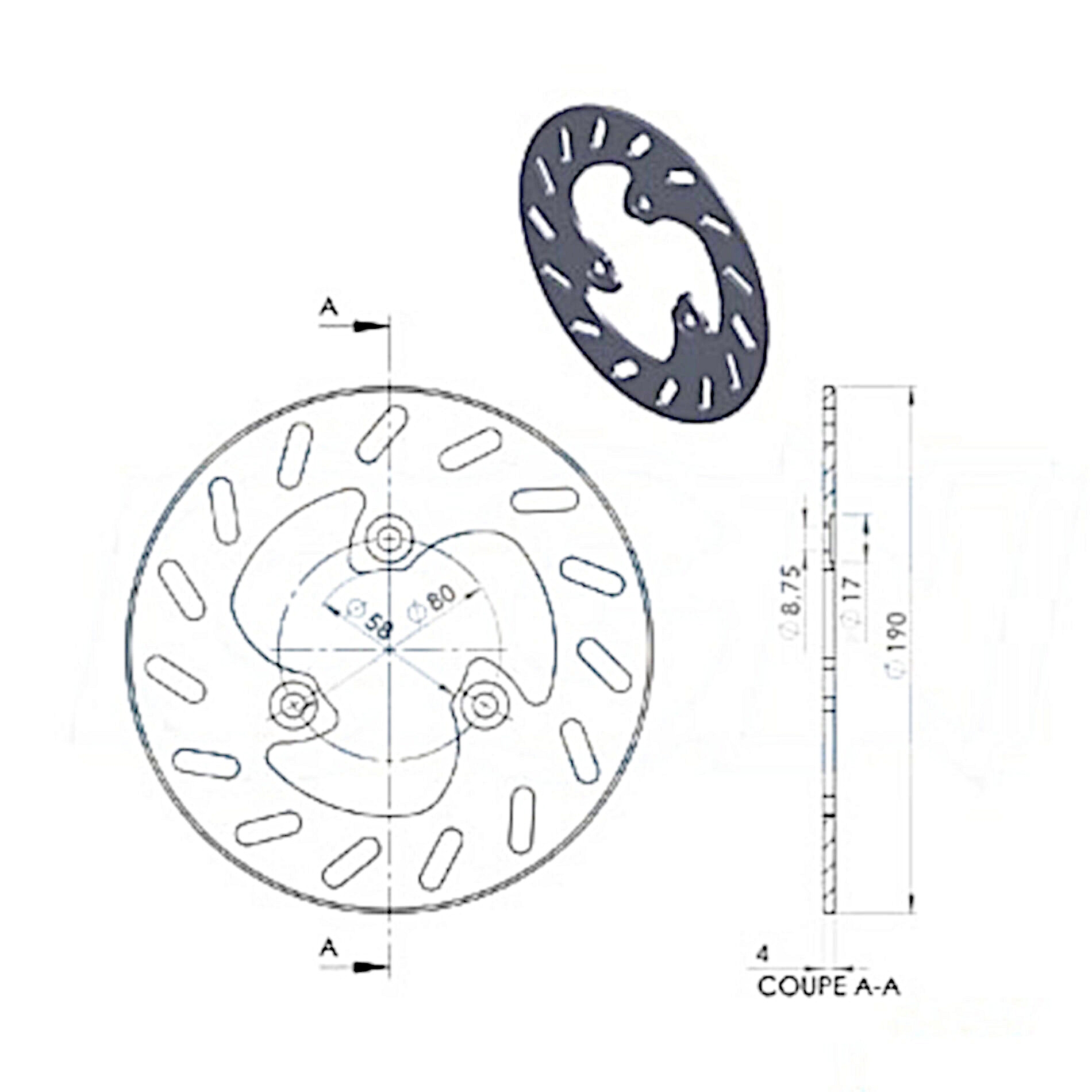Disque de frein NG Brake Disc D.190 - 303