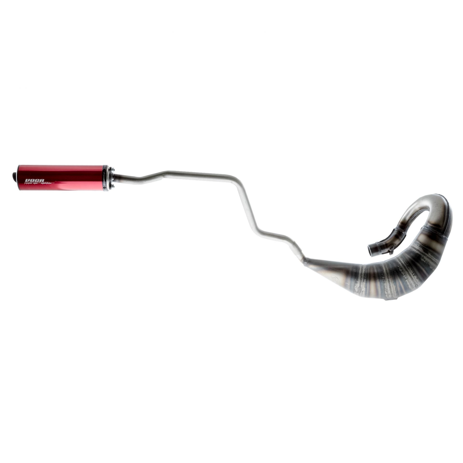 Pot déchappement VOCA Cross Rookie 50/70cc alu rouge DT50/X-Limit