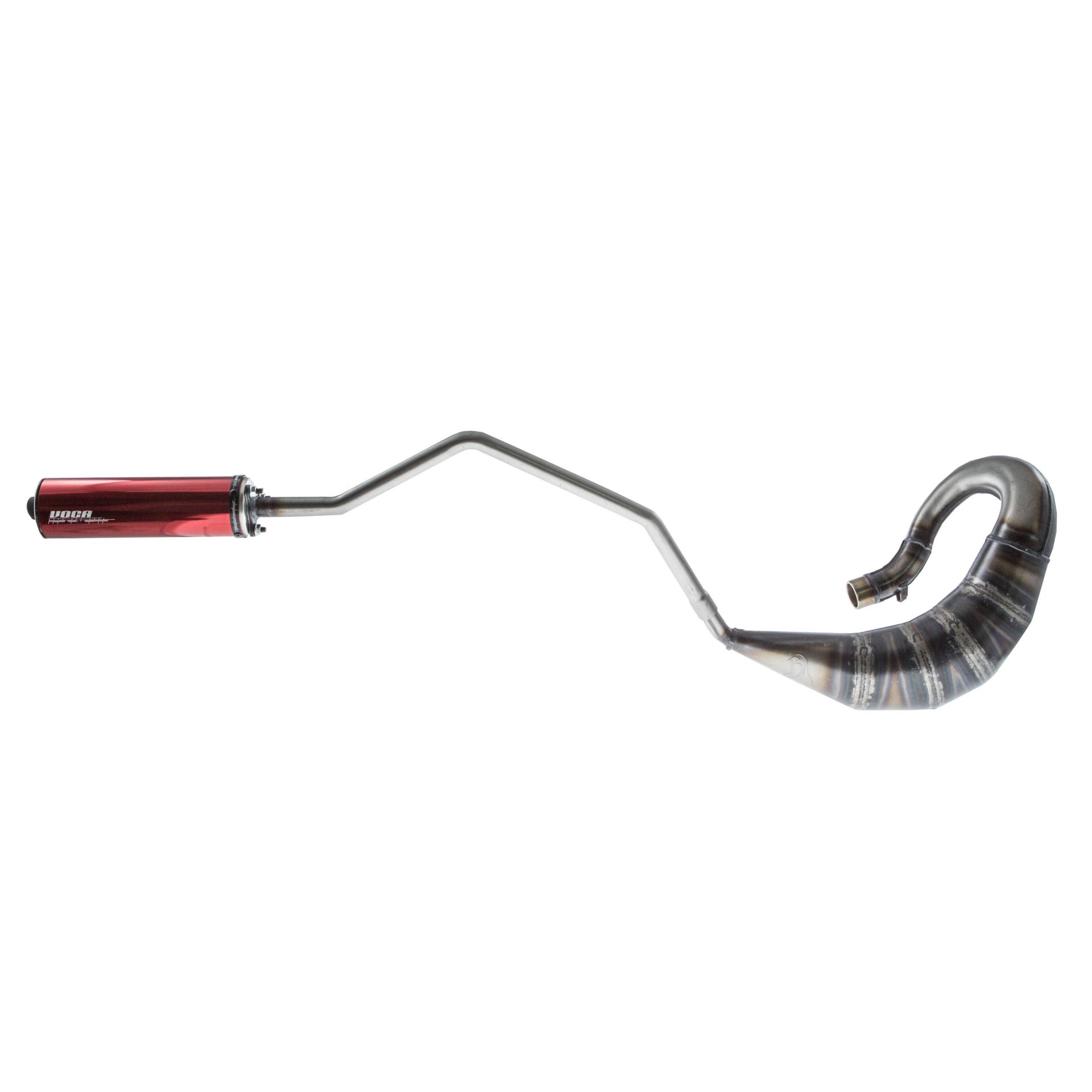Pot déchappement VOCA Cross Rookie 50/70cc alu rouge Rieju MRX/RR, MH