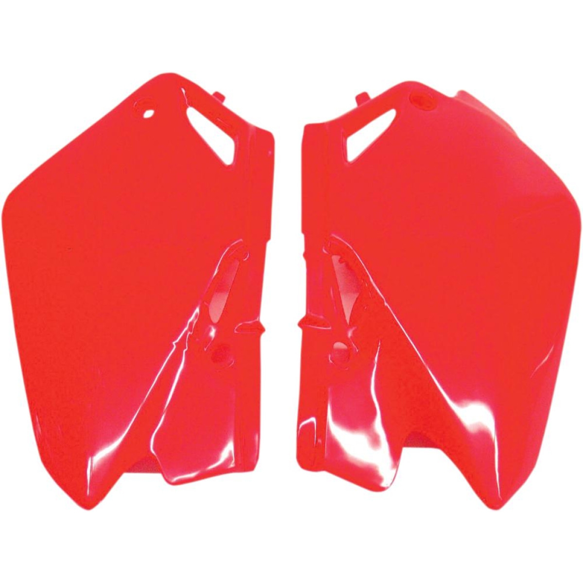 Plaques numéro latérales UFO Honda CR 85R 03-08 rouge (rouge CR/CRF 00