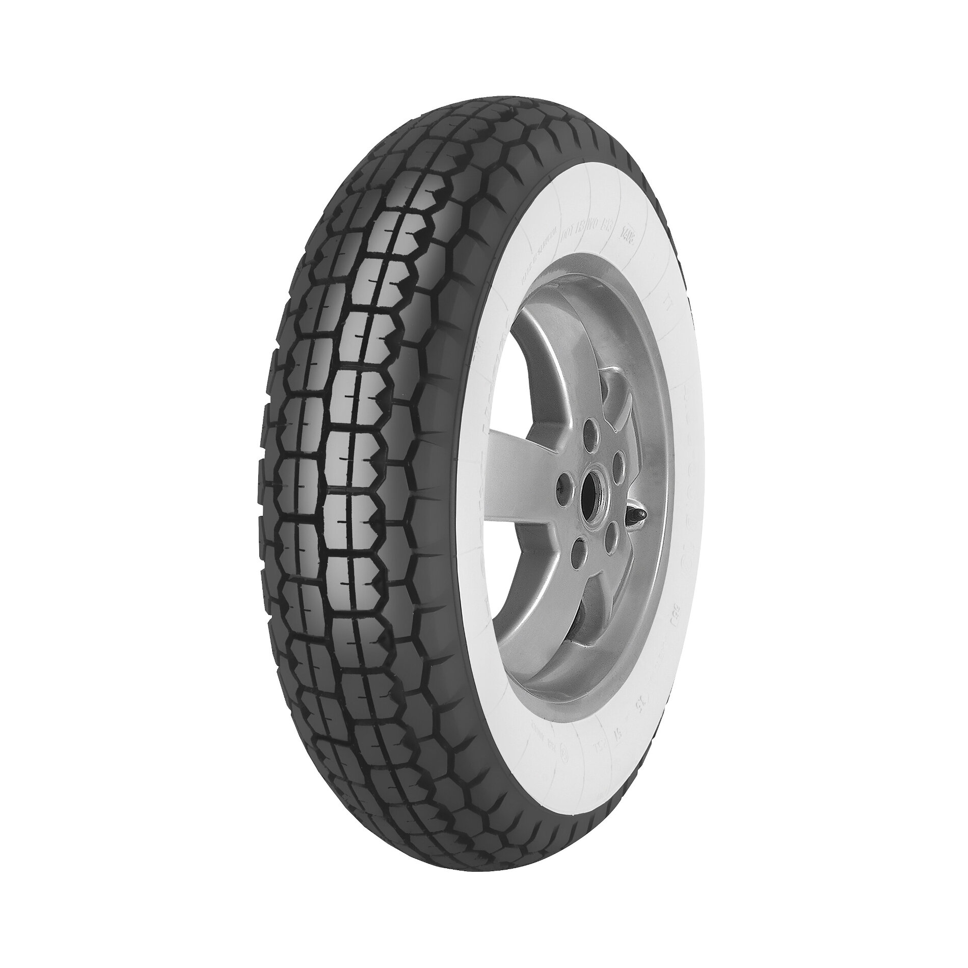 Pneu scooter classique Mitas B13 3.50-8 46J Flancs blancs