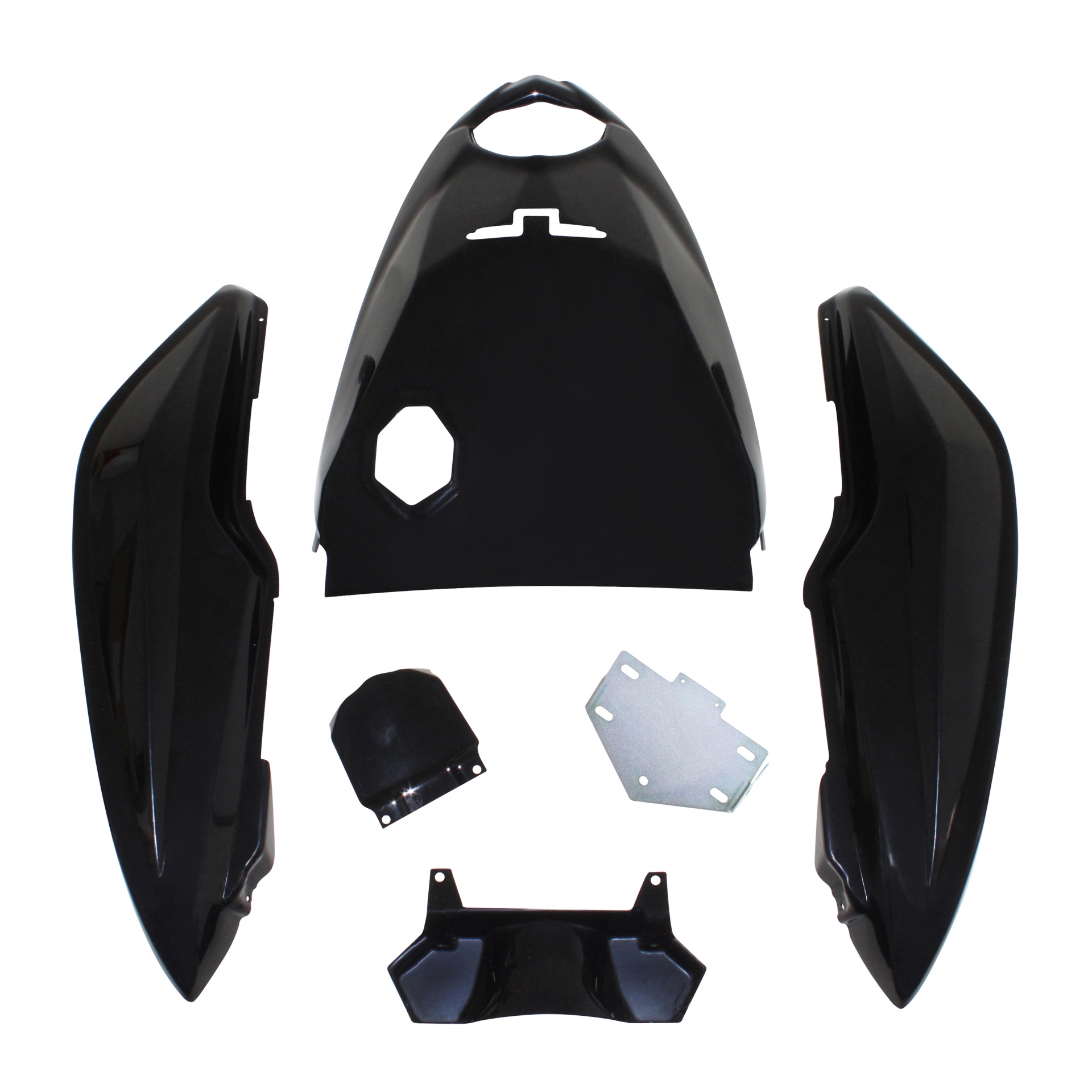 Coque arrière MTKT MBK 50 Nitro / Yamaha 50 Aerox 13- noir