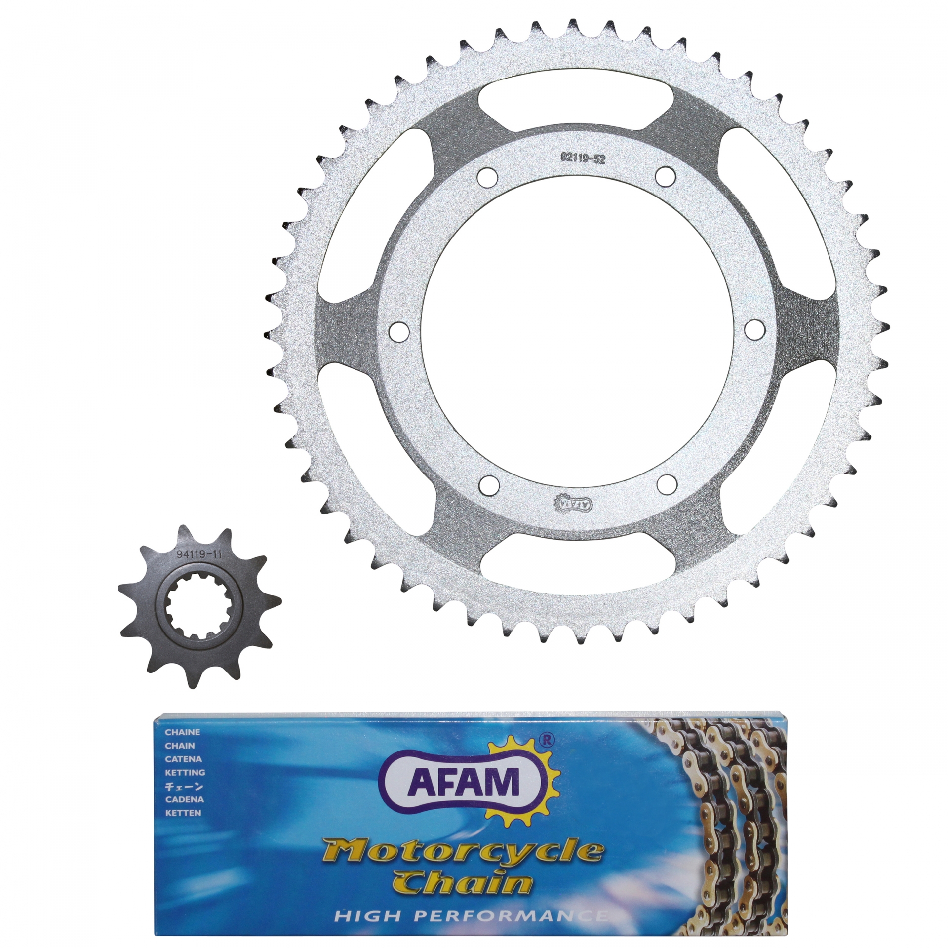 Kit chaîne Afam 11x52 Peugeot 50 XPS Street 04-05