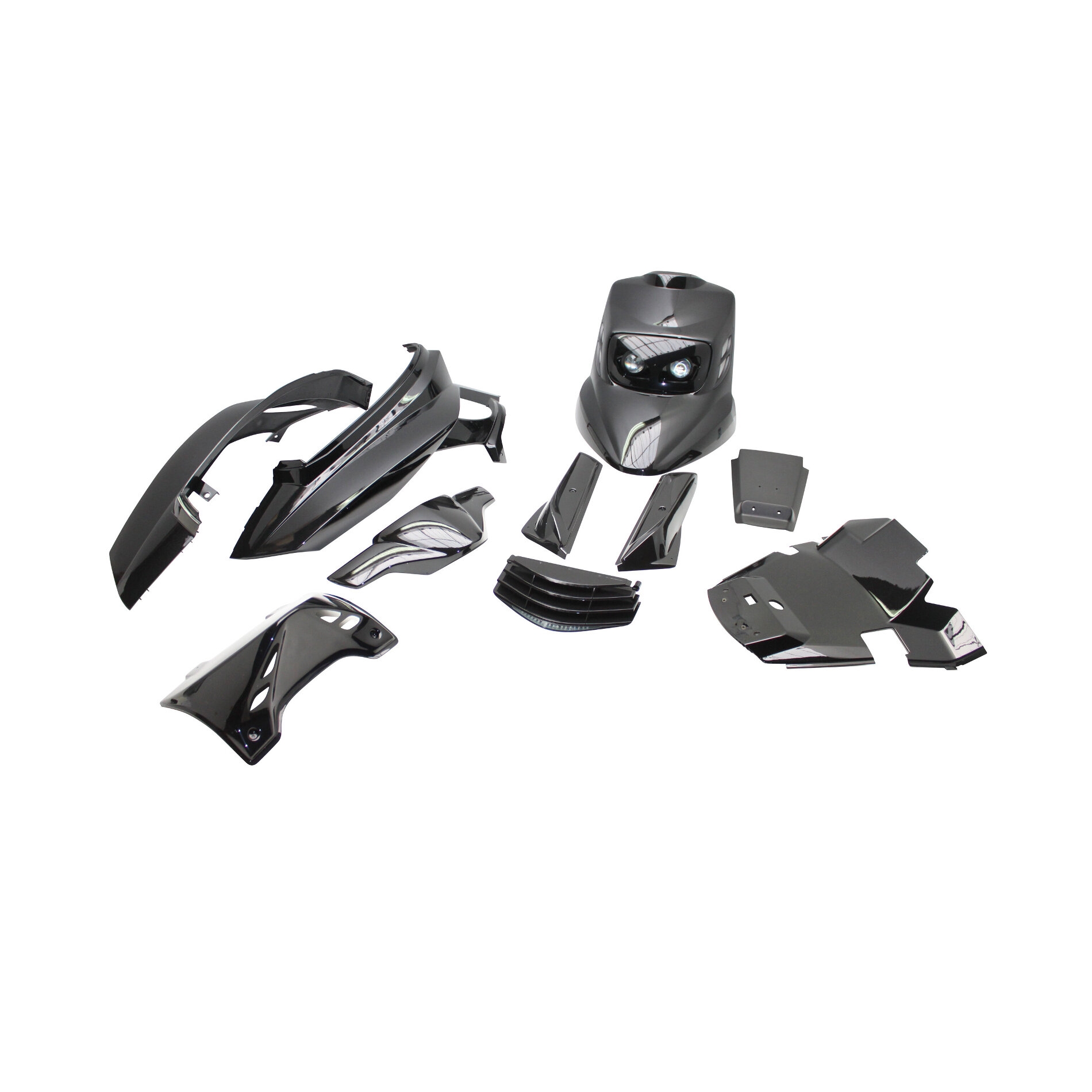 Kit carrosserie BCD full MBK Booster 04- noir