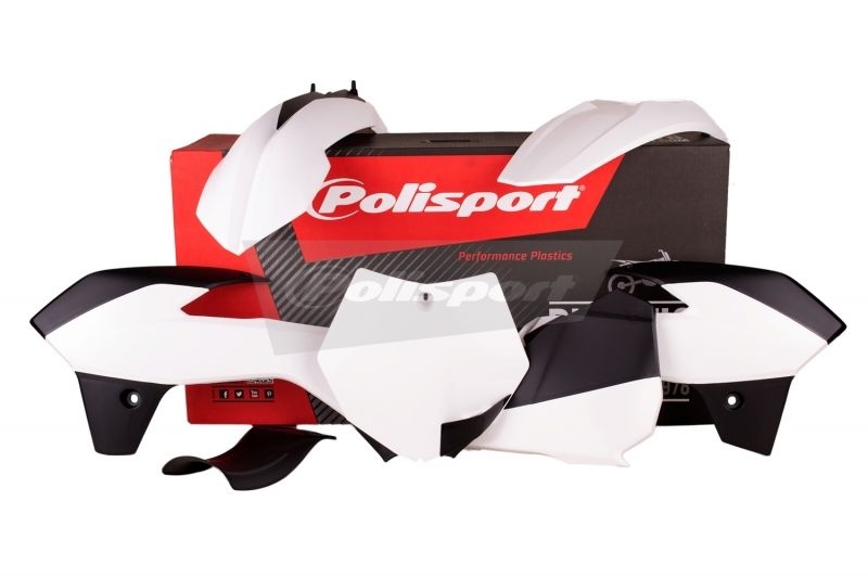 Kit plastique Polisport KTM 85 SX 13-15 blanc