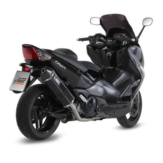Ligne complète Speed Edge inox noir / casquette carbone Yamaha T-Max 5