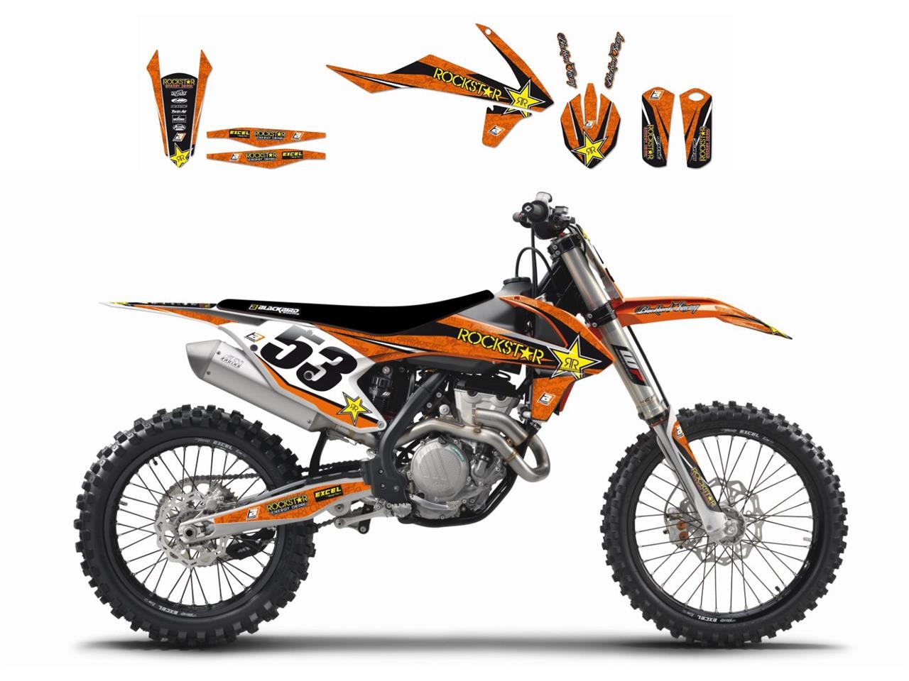 Kit déco Blackbird Rockstar Energy KTM 250 SX-F 13-15