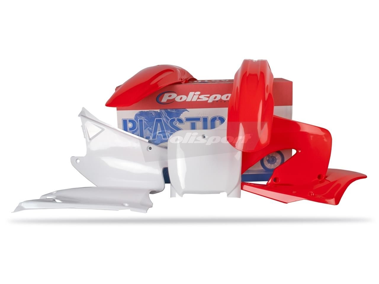Kit plastique Polisport Honda CR 250R 00-01 (rouge/blanc origine)