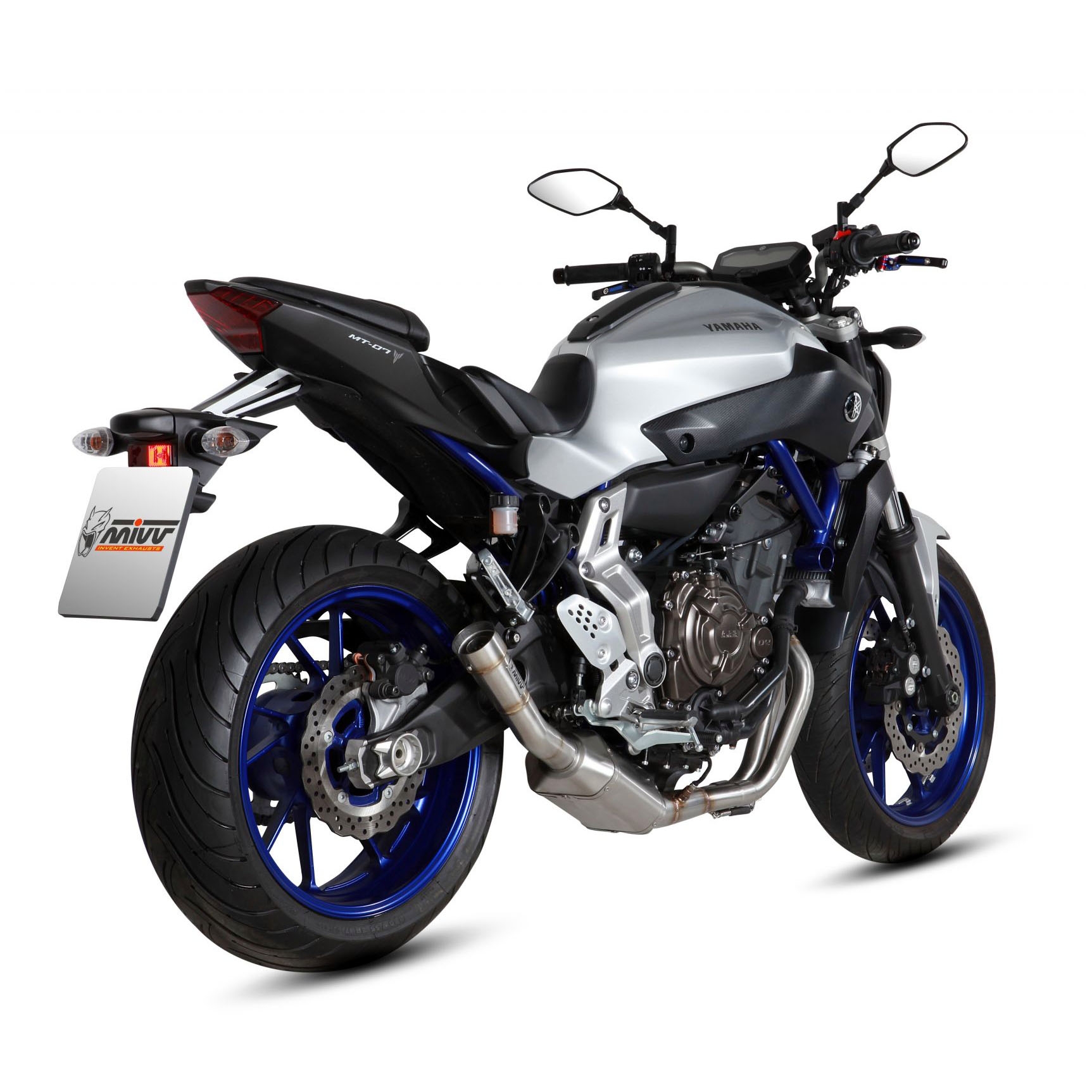 Ligne complète 2x1 MIVV Speed Edge inox / casquette carbone Yamaha MT-