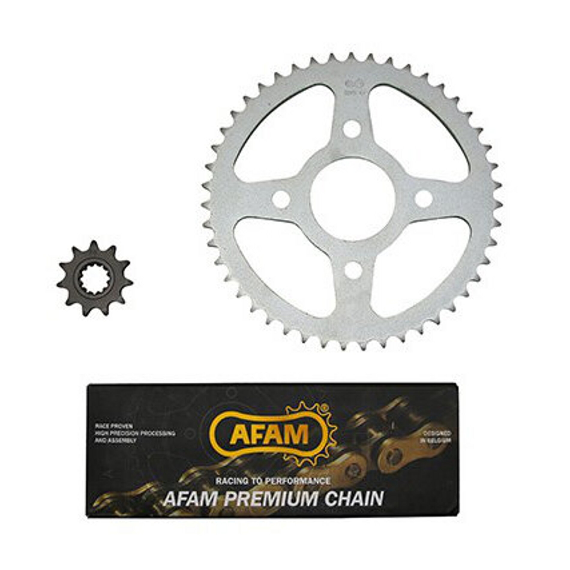 Kit chaîne Afam pas 420 11X47 MBK X-Power / Yamaha TZR 03-