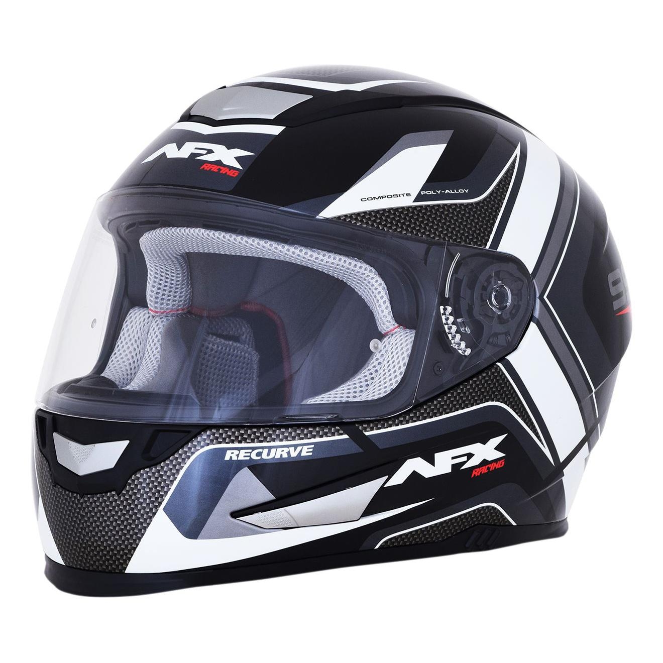Casque intégral AFX FX99 blanc/noir - S