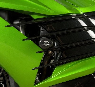 Tampons de protection R&G Racing Aero noir Kawasaki ZZR 1400 12-18