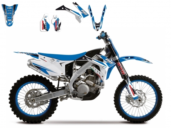 Kit déco Blackbird Dream 3 TM 300 MX 2017 bleu