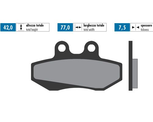 Plaquettes de frein avant Polini Senda R DRD 2003>04/GPR 50 >2004/XR6