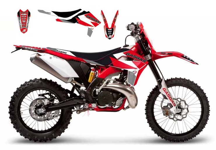Kit déco Blackbird Dream Graphic 3 Gas Gas 300 EC 12-15 rouge