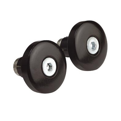 Paire d'Embouts de Guidon Tun'R Plat Noir