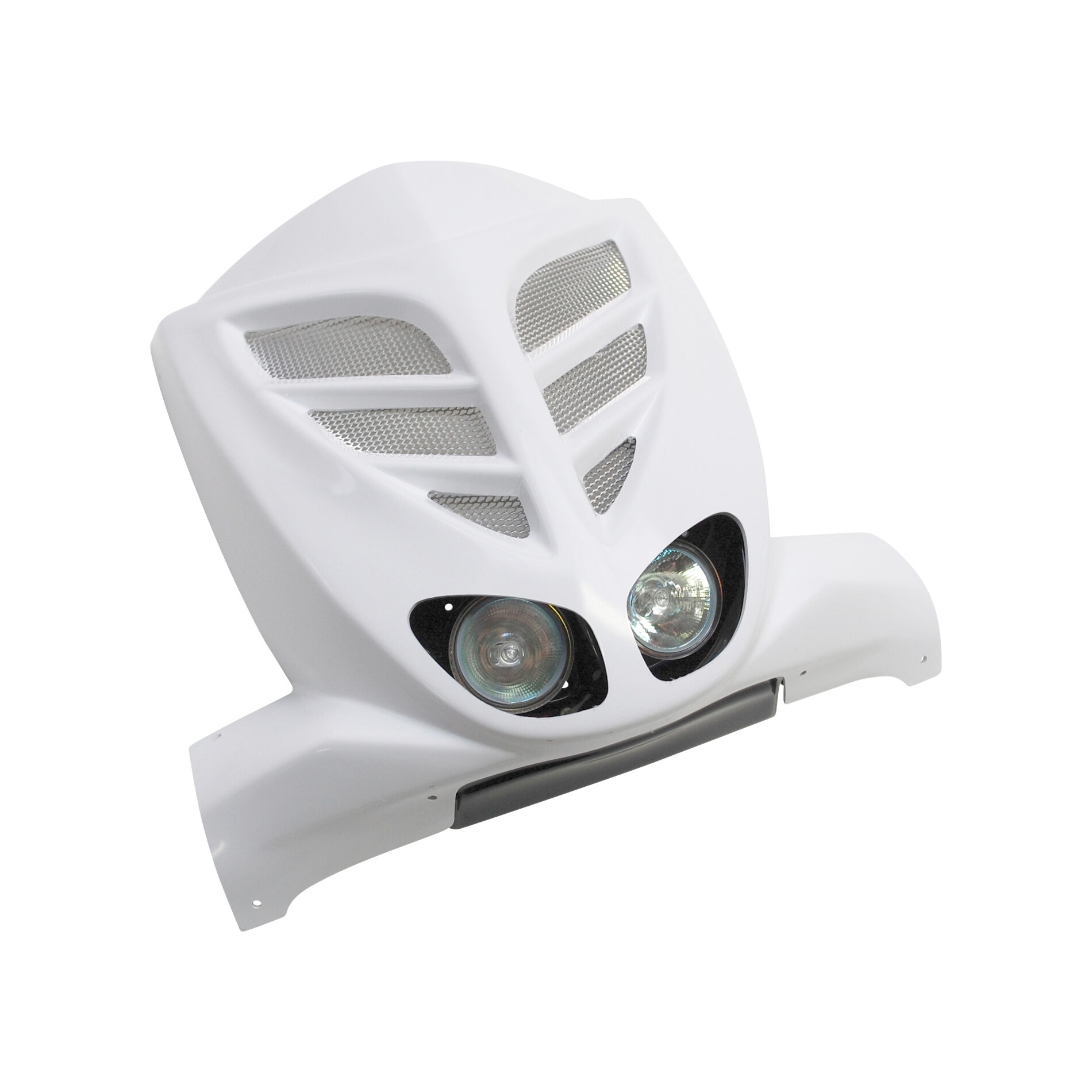 Tablier avant BCD double optique MBK Stunt blanc