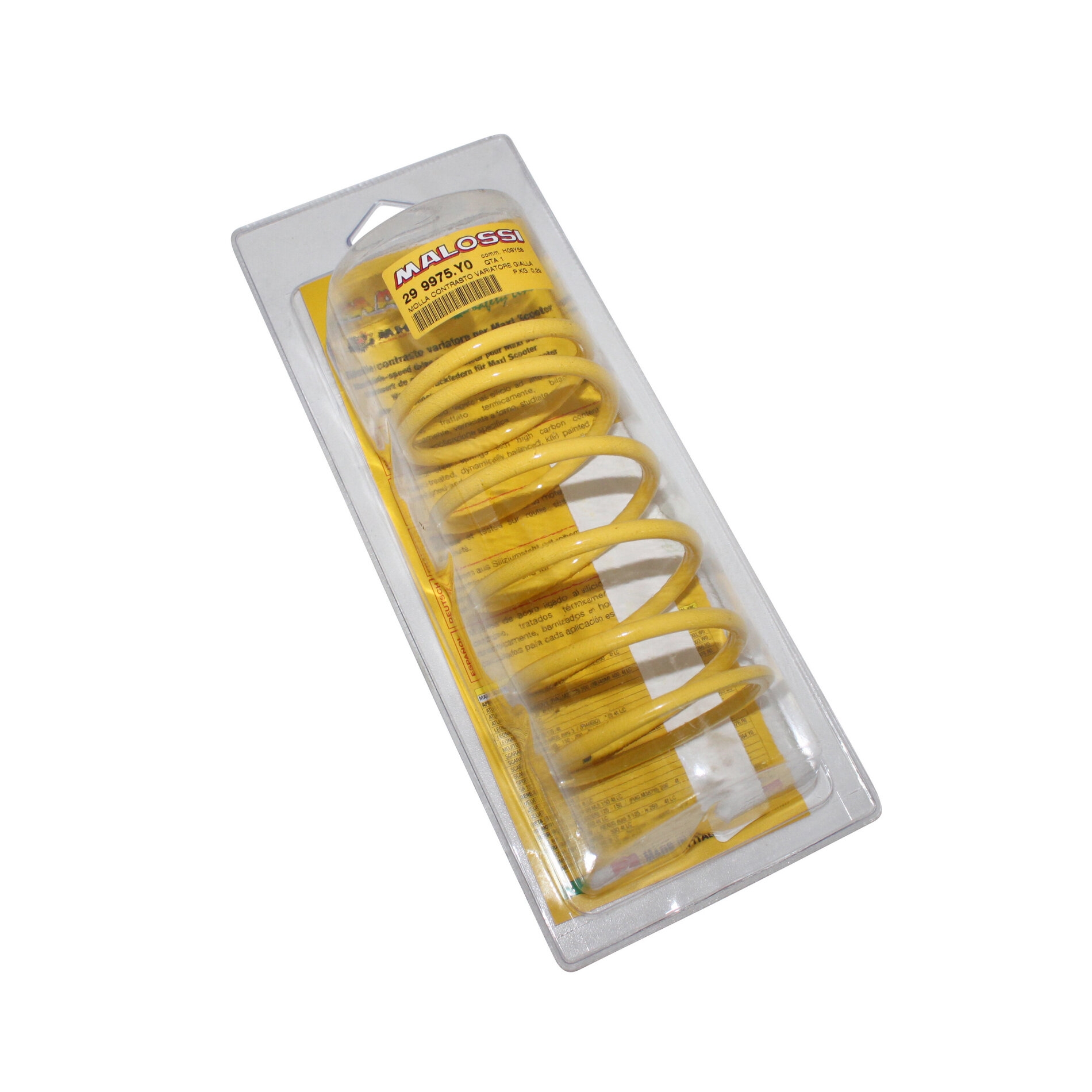 Ressort variateur Malossi jaune pour multivar Yamaha 250 X-max