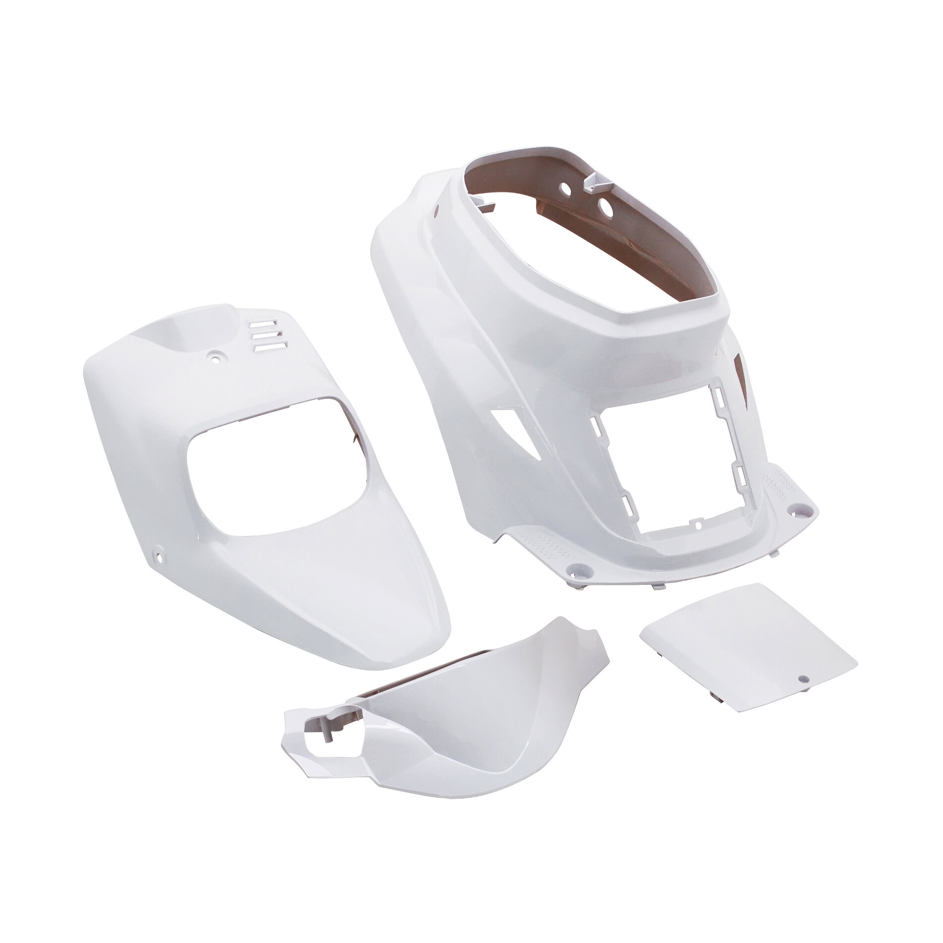 Kit carrosserie 4 pièces blanc brillant adaptable Booster spirit/BW's