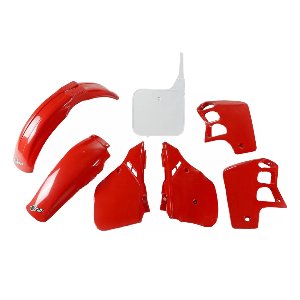 Kit plastique UFO Honda CR 500R 89-90 rouge/blanc (couleur origine 89)