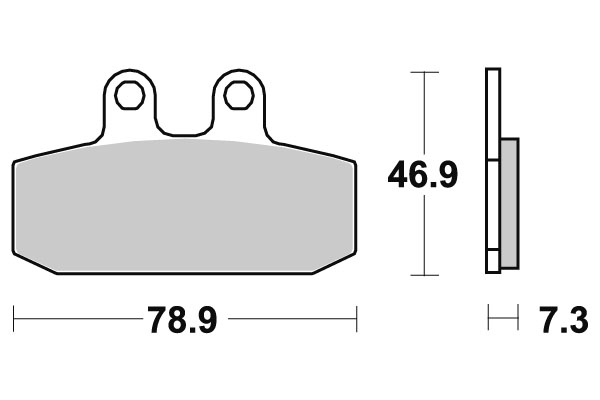 Plaquettes de frein SBS céramique 108HF