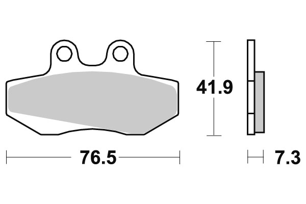 Plaquettes de frein SBS céramique 148HF