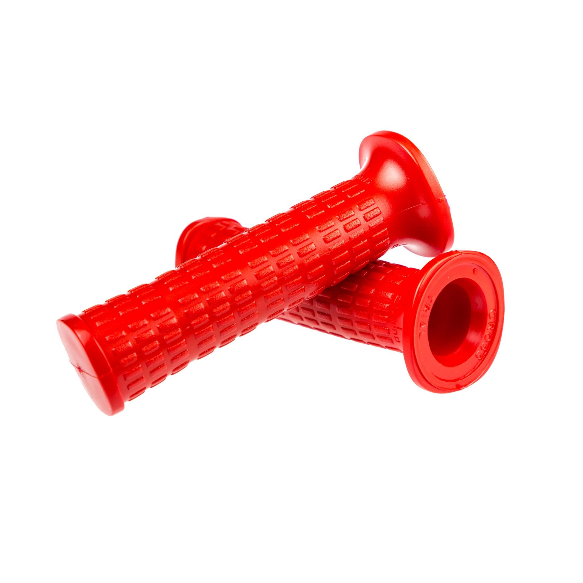 Poignées Domino type Peugeot 103 origine rouge embout carré