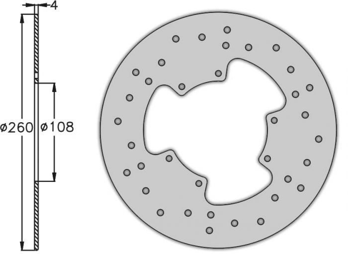Disque de frein avant Derbi Senda DRD-Racing-R D.260mm