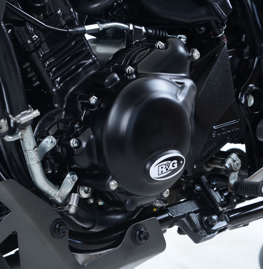 Couvre carter gauche R&G Racing noir Suzuki GSX-R 250 17-18