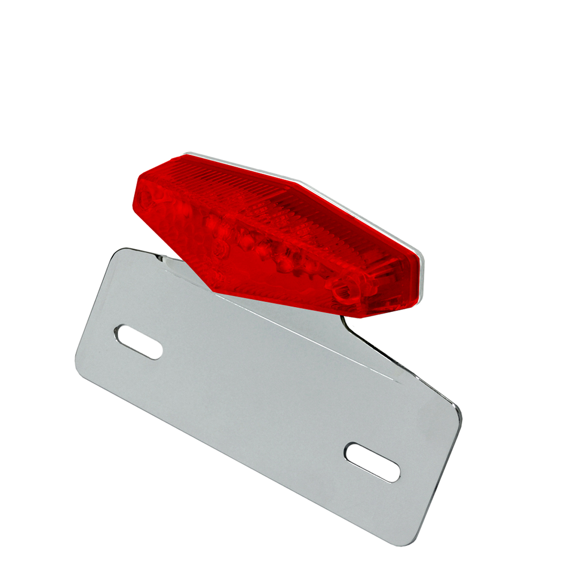 Feu arrière DIAMAND ROUGE + support de plaque homologué